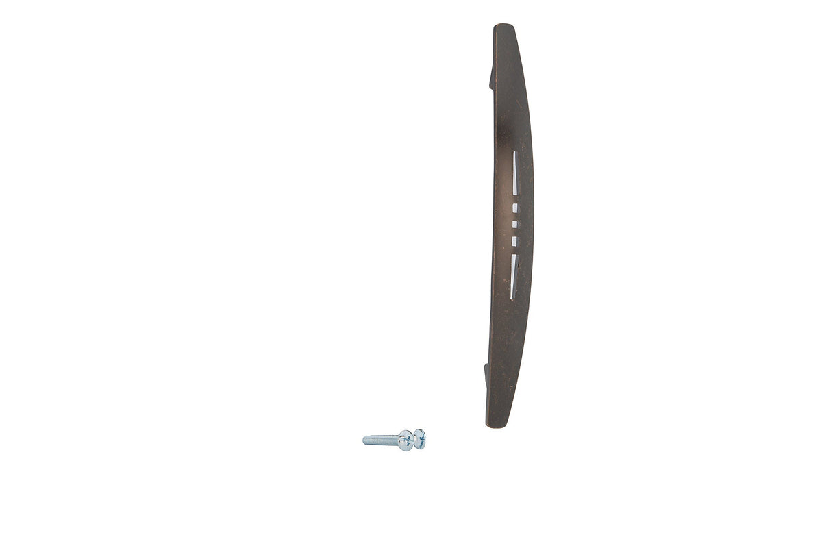 Moderno pomello in acciaio da 13 cm di interasse, ideale per mobili e cassetti