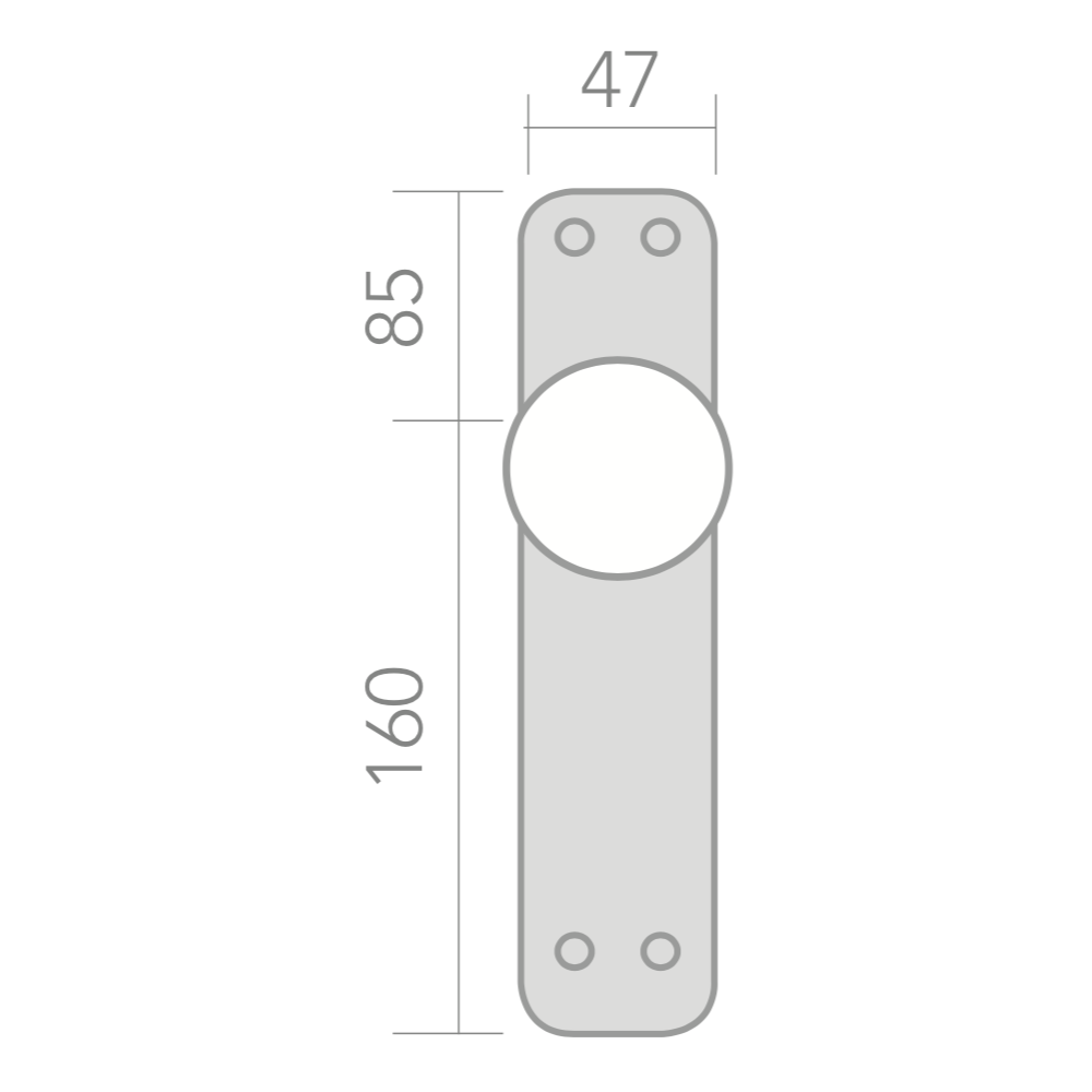 Maniglione con pomolo e placca curva in finitura oro satinato modello 1108 per porte