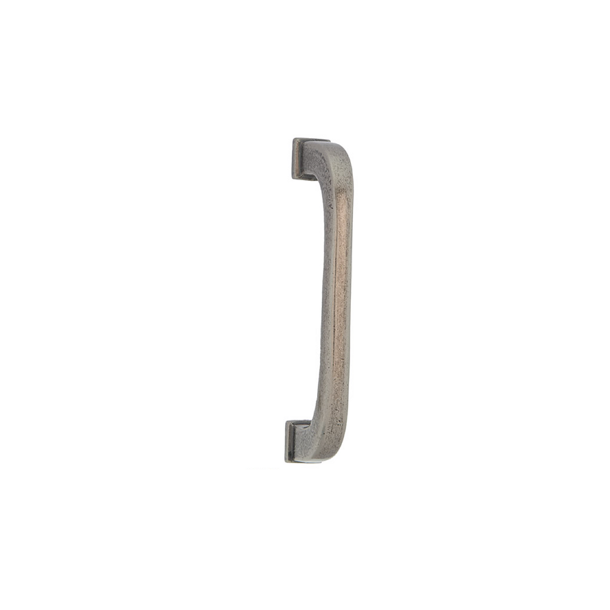 Maniglia rustica in acciaio con finitura anticata, interasse 9,5 cm, ideale per mobili
