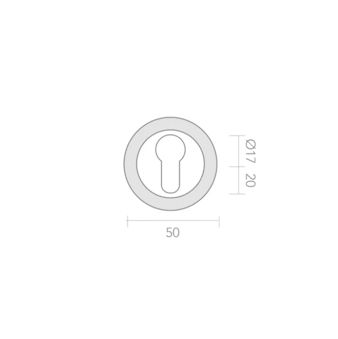 Bocchetta ovale ø50