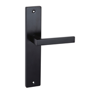 Maniglia con placca modello 8003 in acciaio inossidabile finitura nera
