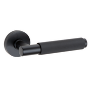 Maniglia con rosetta tonda in zama RS-510 nero
