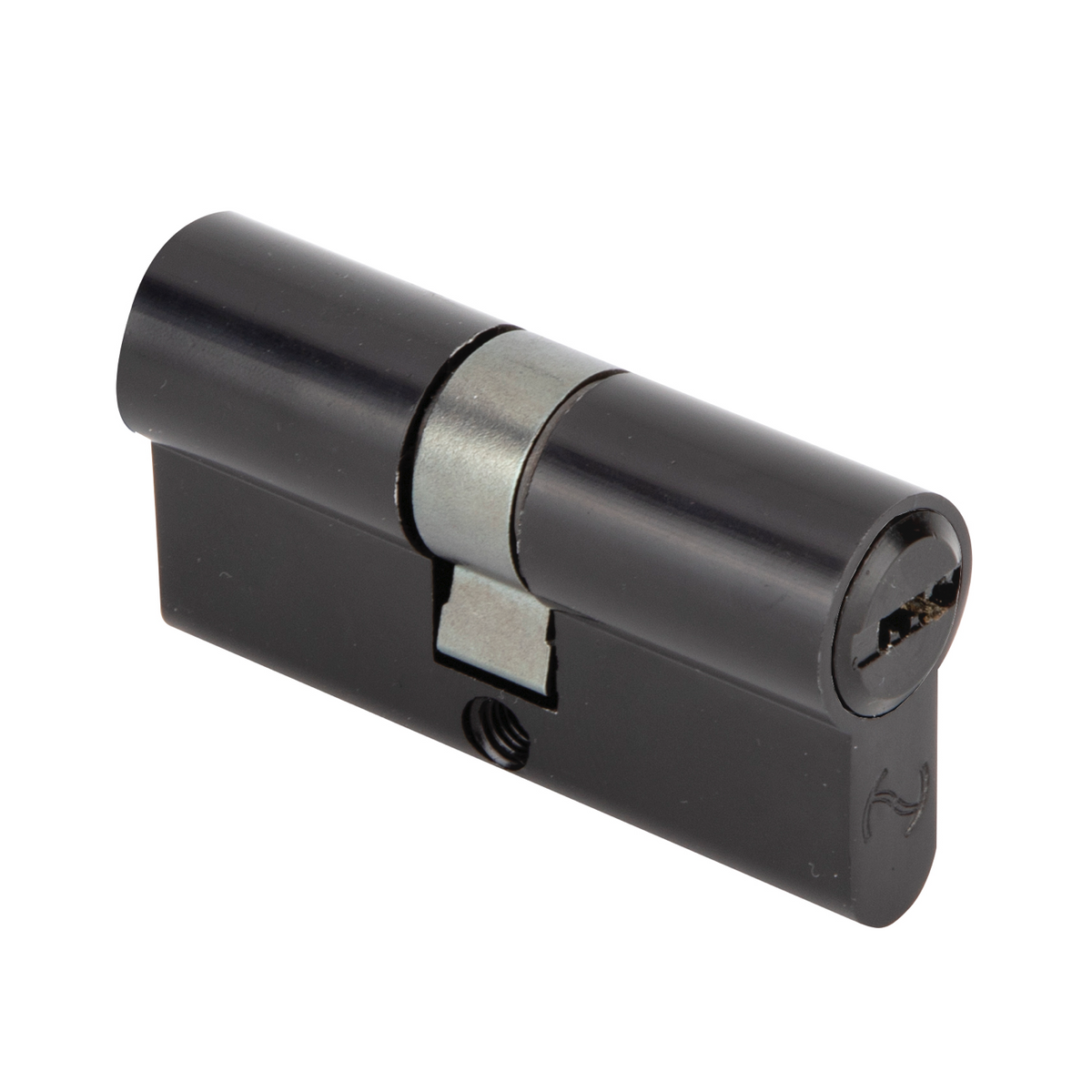 Cilindro di sicurezza nero a chiave piatta 30x30