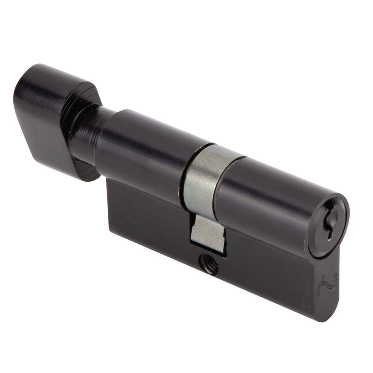 Cilindro nero con pomolo e chiave a denti 30x30