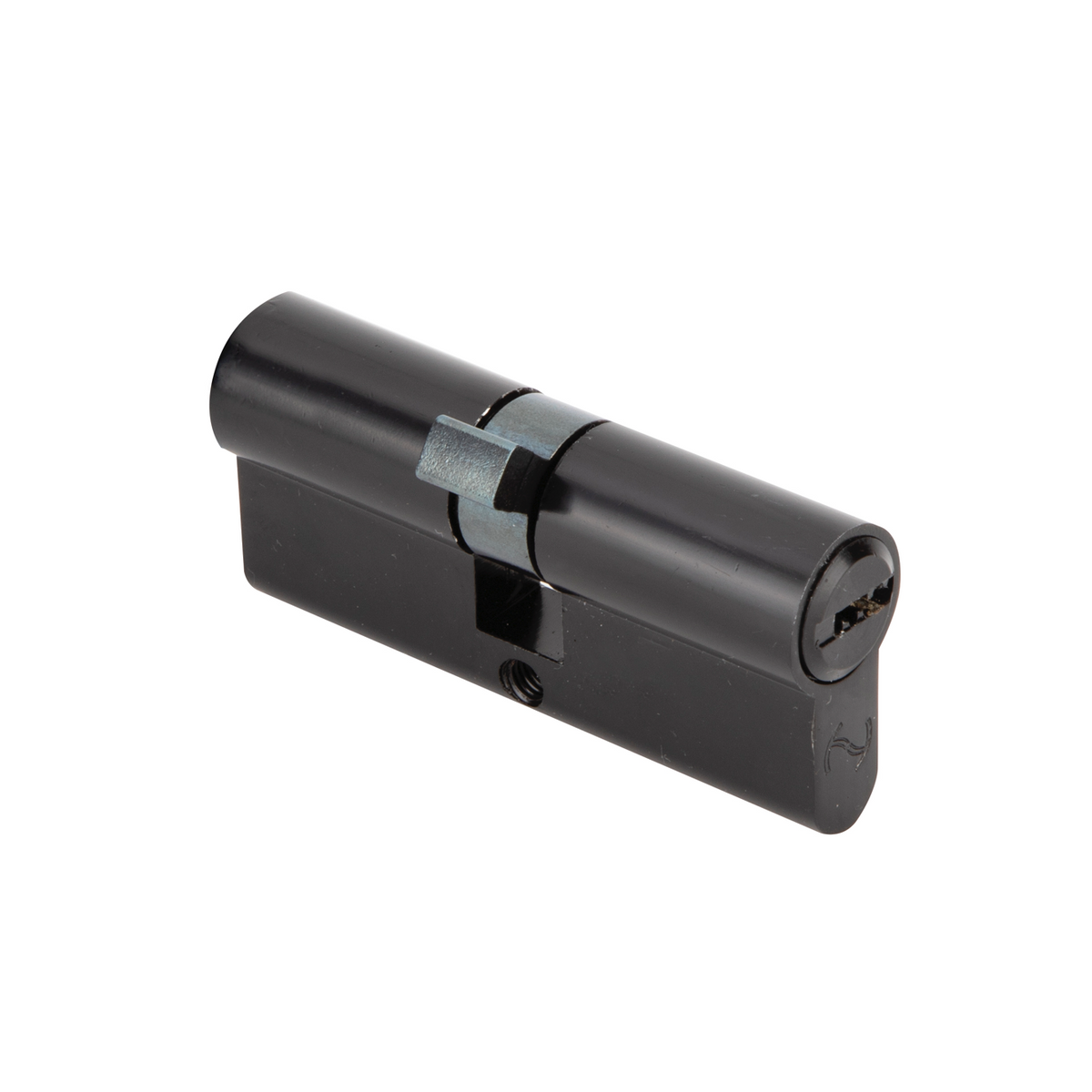 Cilindro di sicurezza nero a chiave piatta 35x35