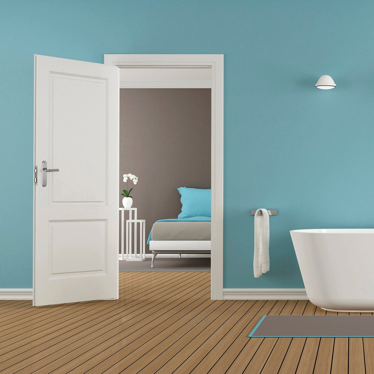 Manilla con placa ovalada de zamak en negro 250x48 mm para puertas