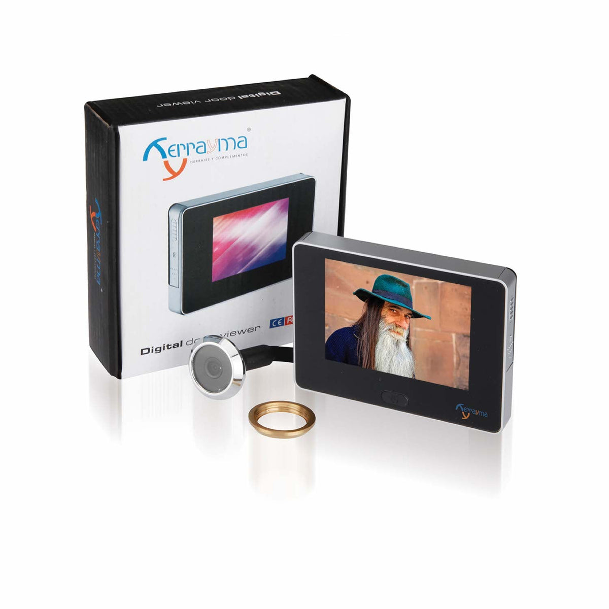 Spioncino digitale Discov con schermo da 3,5" e telecamera con visione a 105º
