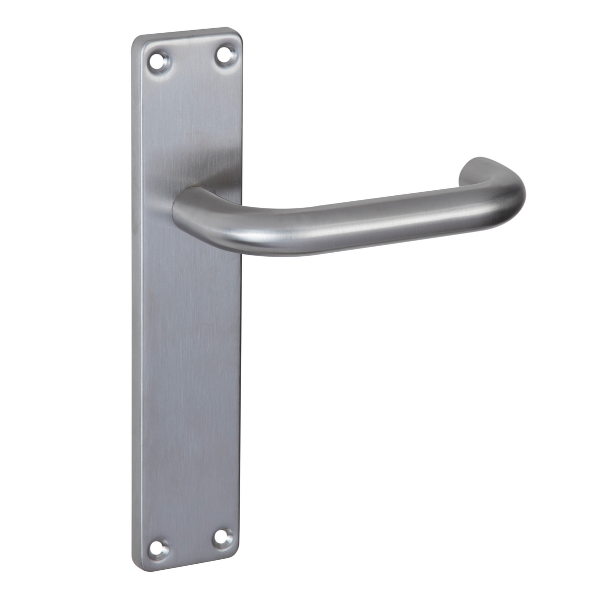 Manilla modelo '603' de acero inoxidable con placa rectangular para puertas