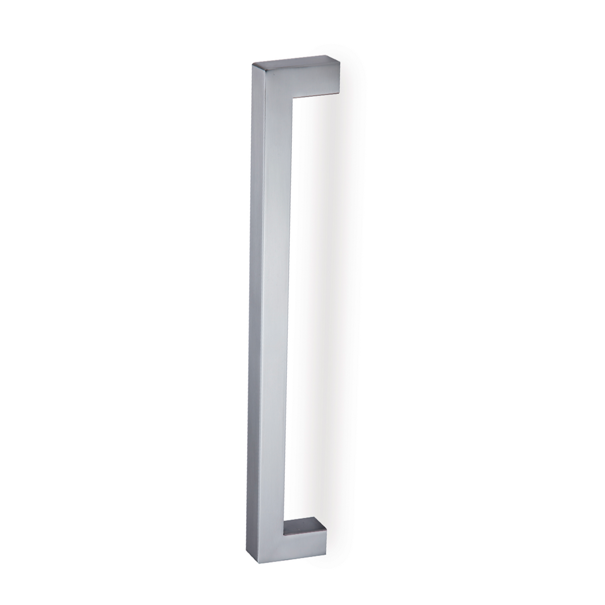 Maniglione quadro in acciaio inox per legno e vetro, interasse 250mm