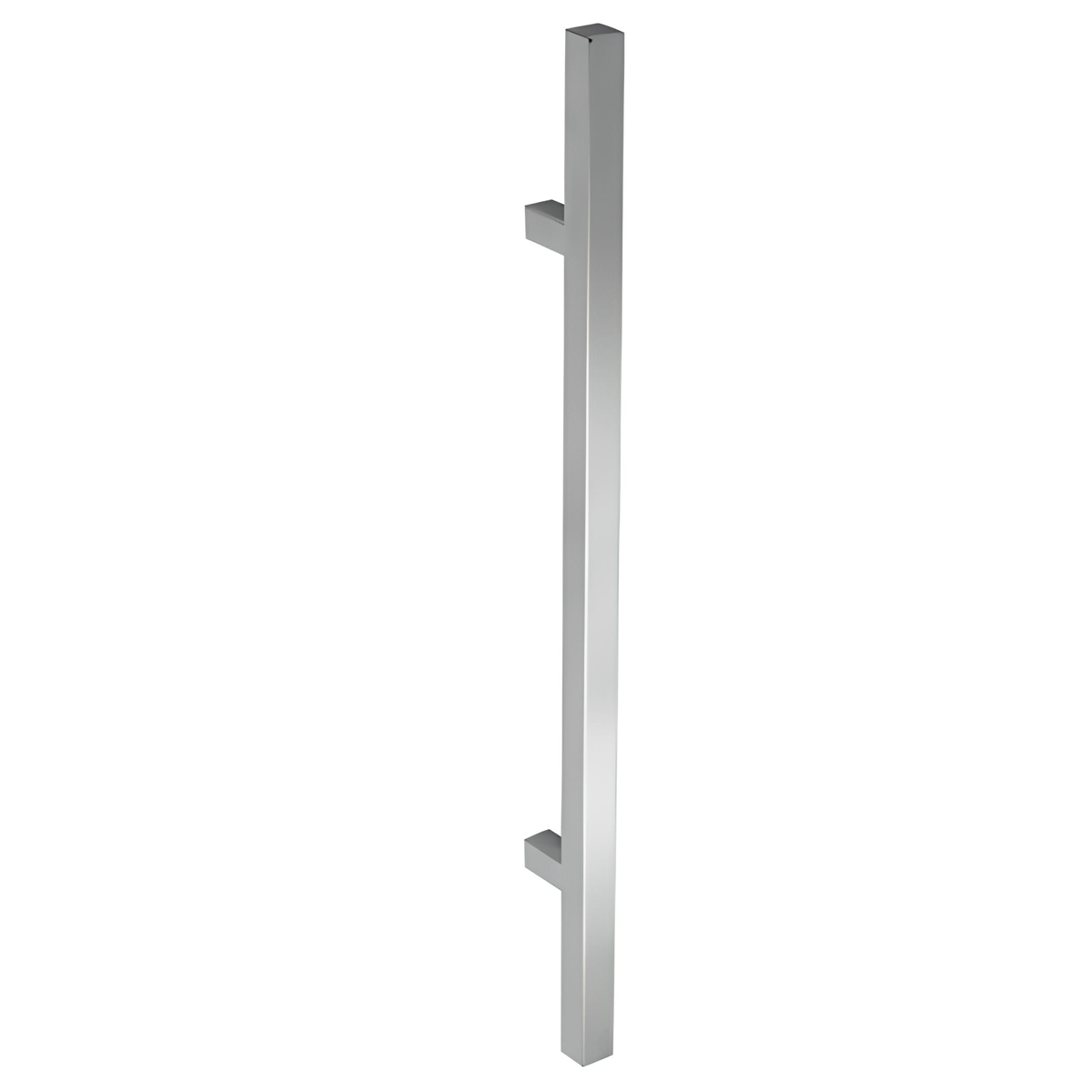 Maniglione quadrato in acciaio inossidabile da 400mm interasse e 32mm di spessore per legno e vetro