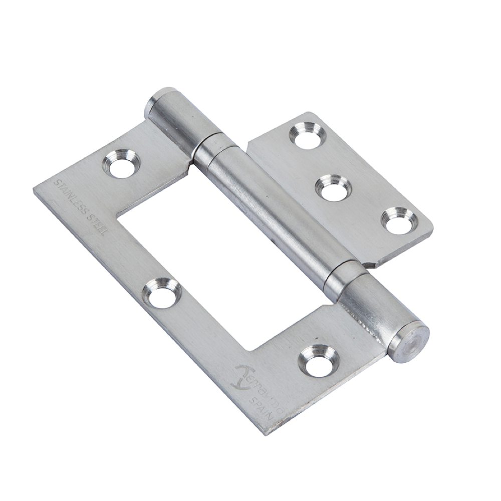 Cerniera a ribalta in acciaio inox di facile installazione da 100 mm x 75 mm