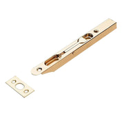 Chiavistello a incasso in acciaio inossidabile ottonato lucido da 160 mm per porte doppie